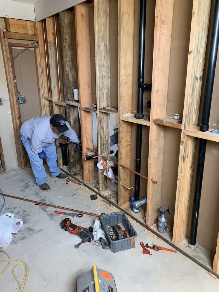 Commercial rough-in plumbing for Gas Line Repair in Groveland